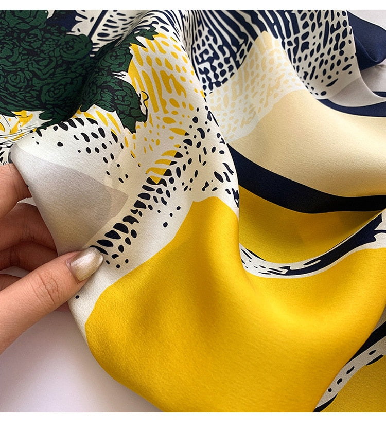 Foulard en soie "Parfum d’Automne"