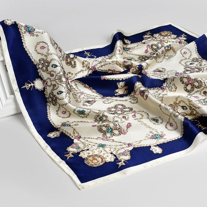Foulard en soie "Clarté Parisienne"